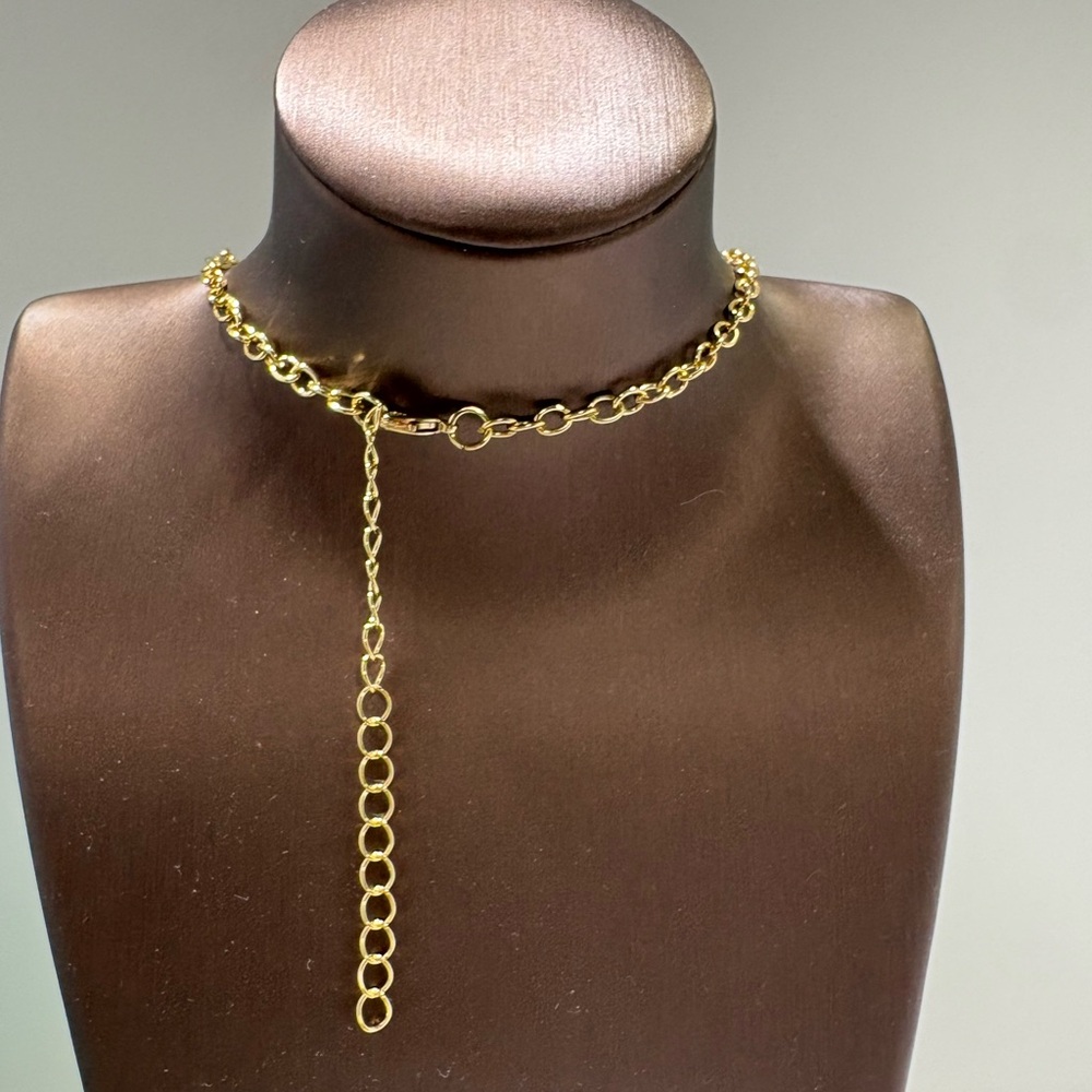 Gold and Blue Starfish Necklace - Picture 6 of 6